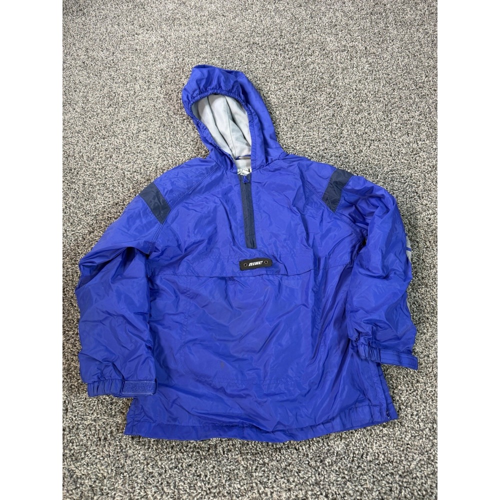 Vintage Y2K Nike Windbreaker Jacket Boys Size Small Blue